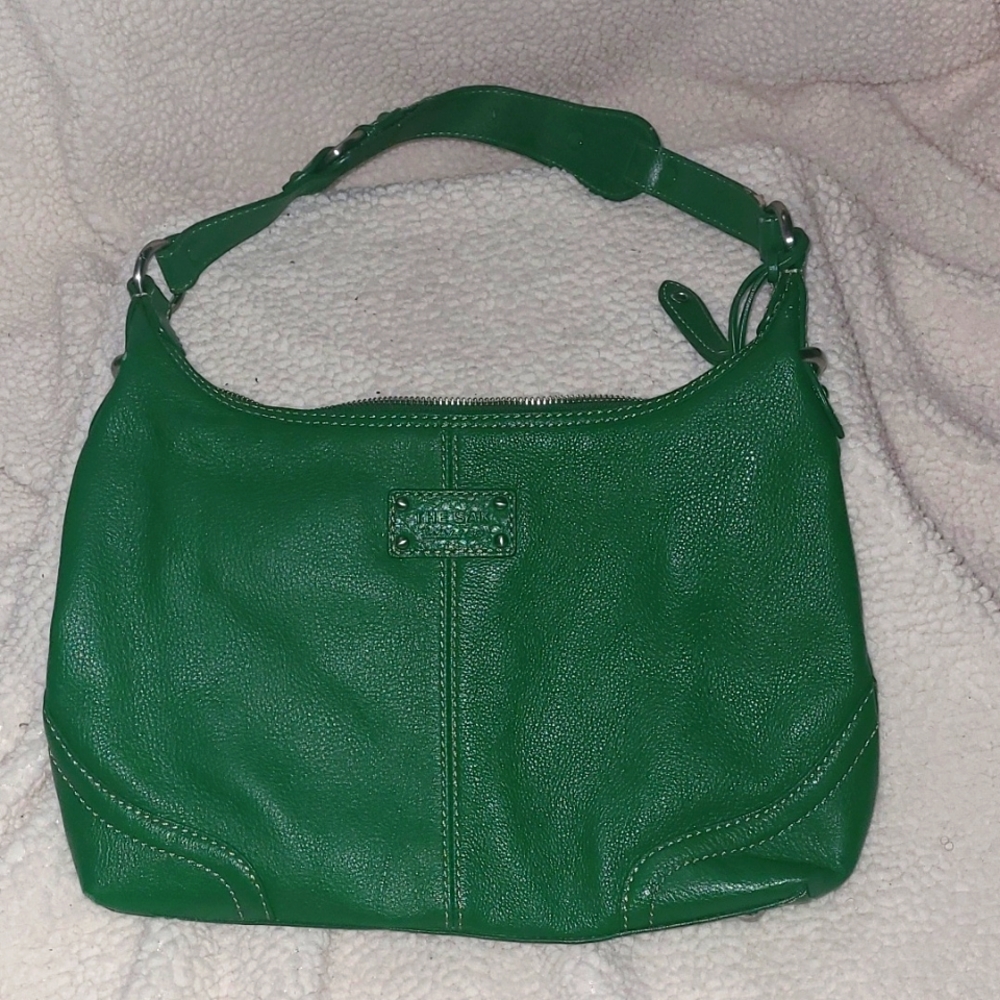 The Sak green leather handbag purse